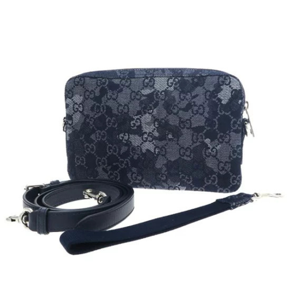 Gucci GG Denim Shoulder Bag